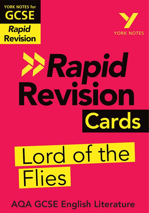 York Notes Lord of the Flies: AQA Rapid Revision Cards (Grades 9-1) GCSE Revision Study Guide
